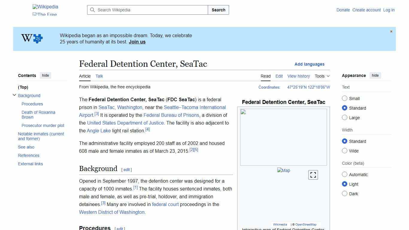 Federal Detention Center, SeaTac - Wikipedia